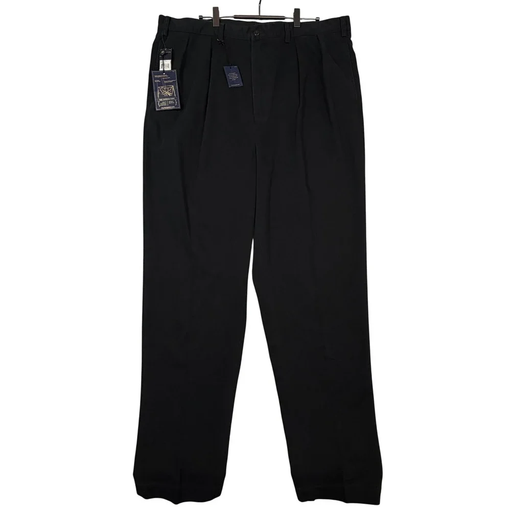 NWT Vintage Polo Ralph Lauren Andrew Pant Mens Two-Pleated Chino Trousers 42Tx35